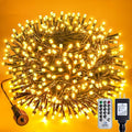 Christmas Lights Indoor Outdoor Waterproof 132FT 400 LED 8 Modes Warm Light String Lights for House Decorations Ideal for Christmas Trees Wedding and Party