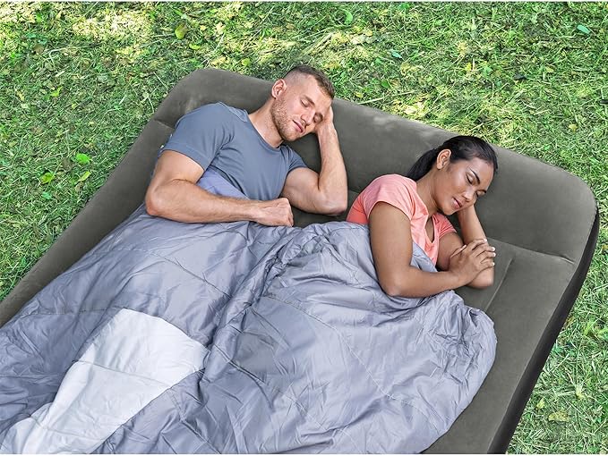 Bestway Tritech Air Mattress Queen 12” with Built-in Battery Pump