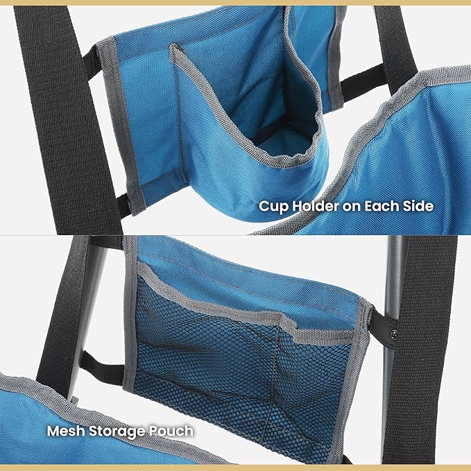 ARROWHEAD OUTDOOR Portable Folding Swinging Hammock Camping Chair Removable Canopy Perfect for Stargazing Cup Holder Storage Pouch Carrying Bag Included Supports up to 300lbs USA-Based Support