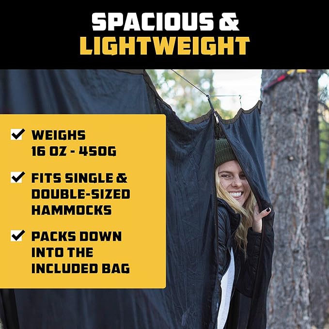 Wise Owl Outfitters Hammock Bug Net – Mosquito Net for Hammock Lightweight Bug Netting for Camping Hiking Backpacking Forest &amp Outdoor Use