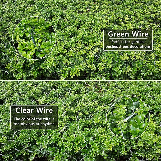 Joomer Christmas Net Lights - 2PACK12FT x 5FT 360 LED Plug-in Mesh Lights Waterproof with 8 Modes Timer Connectable for Bushes Trees Garden Outdoor Christmas Decor (Green Wire Multicolor)