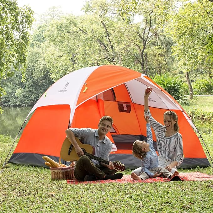 CAMEL CROWN 4/6 Person Tent Waterproof Lightweight Portable Backpacking Tent for Outdoor Camping Hiking