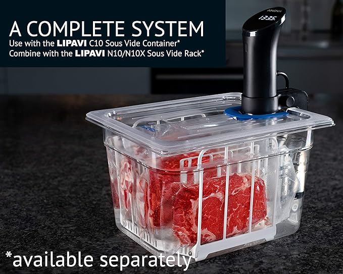 LIPAVI - Universal Sous Vide Lid for LIPAVI C10 Container - fits Anova Joule and more