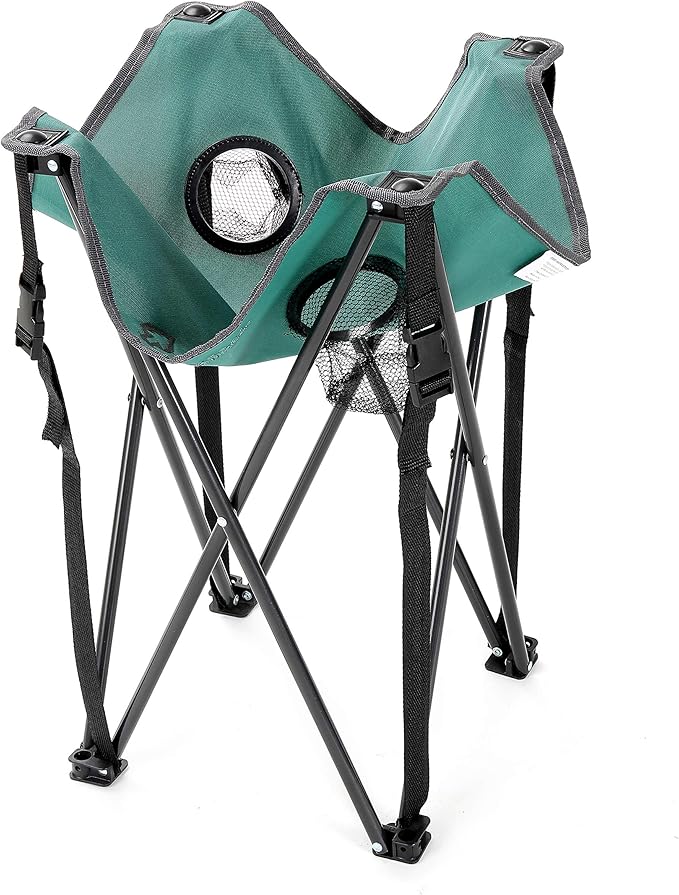 ARROWHEAD OUTDOOR 26” (66cm) Portable Camping Folding Table 2 Cup Holders Square Carrying Case Steel Frame High-Grade 600D Canvas