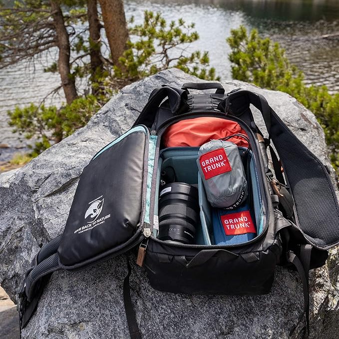 Grand Trunk Single Hammock: Nano 7 Premium Ultra Light made with Ripstop Nylon for Camping and Travel includes Carabiners