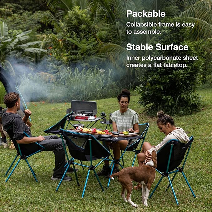 Helinox Table Four Oversize Packable Camping Table Black