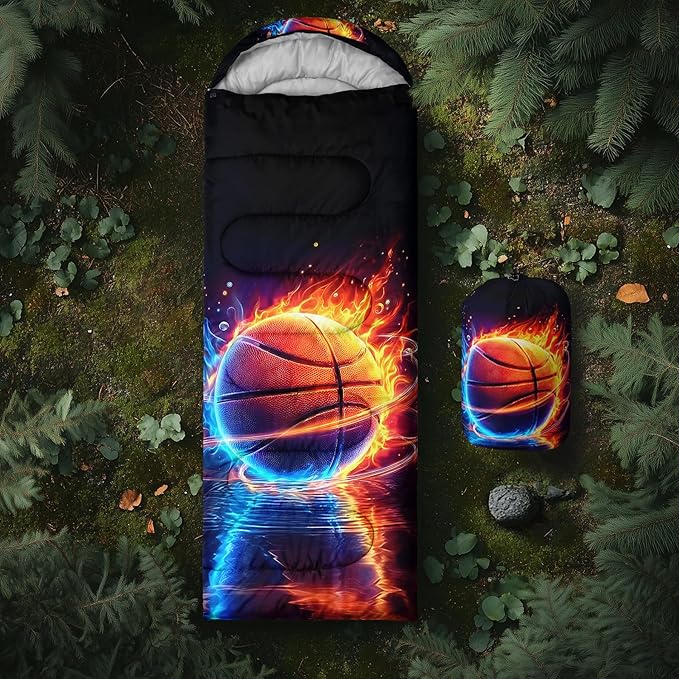 Sea Turtle Sleeping Bag for Kids Boys GirlsOcean Themed Camping GearWaterproof Compact Sleeping Bag for Camping Backpacking Outdoor Hiking.