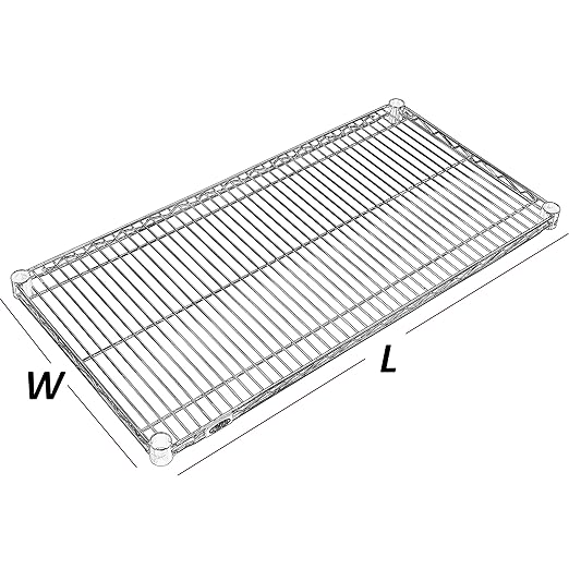 Nexel Additional Wire Shelf for Wire Shelving Units 600-800 lb Capacity 18W x 24L Black Epoxy Finish