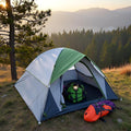 Outdoor Camping Tent 2-Person Dome Waterproof Double Layer Windproof Can be Used for Outdoor Hiking Traveling Fishing Picnic Family Gathering Multifunctional Camping Tent PU2000mm (2 Person)