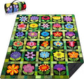 Picnic Blankets Beach Blanket 80 X 80 Extra Large Waterproof Camping Blankets Portable Outdoor Mat 3-Layer Blanket for Beach Hiking Park Music Festival Grass LawnTravel