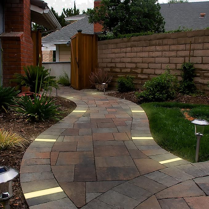 LUMENGY Paver Light 3x9 Inch (2.95x8.85) 2700K Warm White Glare-Free Brick Lighting for Driveways Walkways Pool Decks and Patios 12V Hardwired IP67 Waterproof Drive-Over Rated