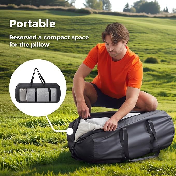Cooling Foam Camping Mattress for Hot SleeperWaterproof Sleeping Pad with Carry BagRoll Up Cot Mattress Topper for Summer Camping BedHikingCarPortable(75 x 30 x 2 inches)