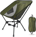 MARCHWAY Lightweight Folding Camping Chair Portable Foldable Compact for Outdoor Camp Travel Beach Picnic Festival Hiking Backpacking Supports 330Lbs (Green)