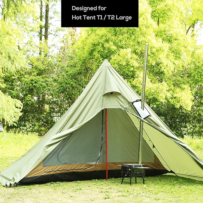 Inner Mesh for T1 T2 Large Size Tipi Hot Tent with Bathtub Bottom (Half Octagonal Large)