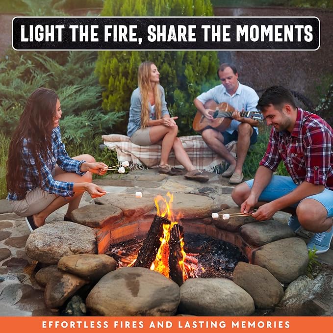 10lb Fatwood Fire Starter Sticks | 100% Natural Fire Starters for Campfires Firepit Fireplaces BBQ Wood Stoves | Easy Ignition w/Just 2 Sticks | Camping Essentials by Billy Buckskin (10lb Box)