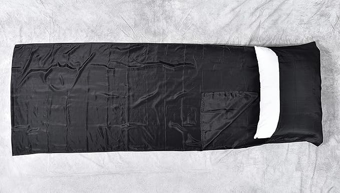 Single Pure Silk Sleeping Bag Liner for Camping Hiking Hostel Travel…