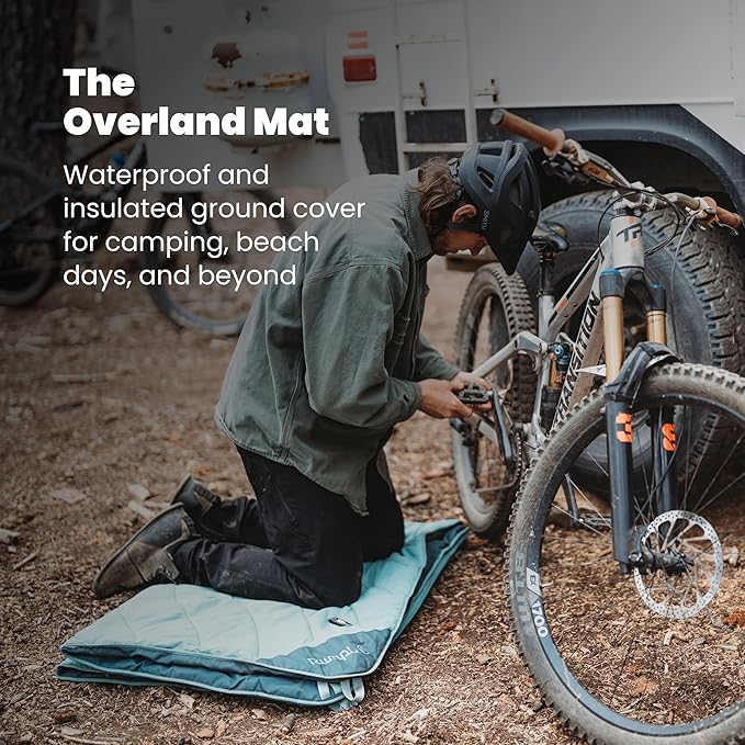 Rumpl Overland Mat – Waterproof Padded Ground Cover and Blanket Marionberry