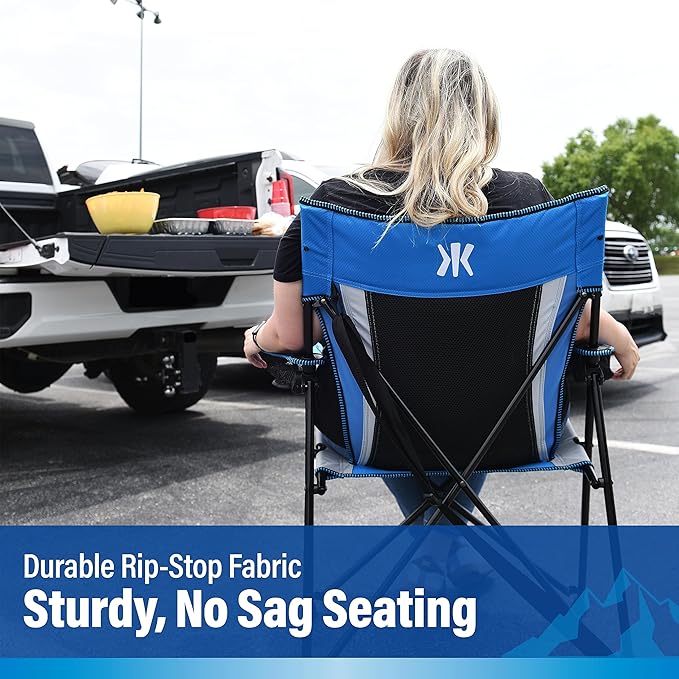 Kijaro Sports Fan Folding Chair 26 L x 35.5 W x 37 H Detroit Lions