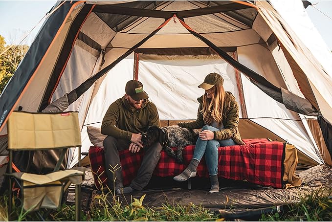 Bushnell Instant Tent | 6 Person / 9 Person / 12 Person Shield Series Instant Tents Cabin Design Perfect for 3 Season Family Camping Hunting and Fishing with Fast Setup | Instant Tents Cabin Design