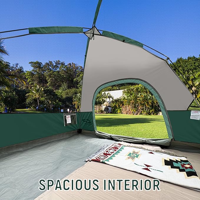 Tents for Camping 4 Person Tent Waterproof Windproof Double Layer Camping Tent Easy Setup Dome Tent with Large Mesh Windows &amp Wider Door for Outdoor Camping &amp Hiking