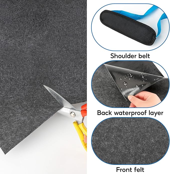 Camping Tent Carpet Mat 6.5x5 Ft Waterproof Rug Liner - Portable Under Tent Mat to Keep Floor Dry Blanket Moisture Barrier for Camping Gear Outdoor Picnic Supplies