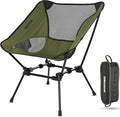 MARCHWAY Ultralight Folding Camping Chair Heavy Duty Portable Compact for Outdoor Camp Travel Beach Picnic Festival Hiking Lightweight Backpacking (Green)