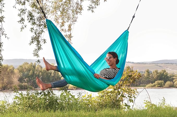 LA SIESTA® Colibri 3.0 Outdoor Hammock &amp Tree Straps -Camping Hammock for Outside Hiking Travel Backpacking Hammock Portable Caribic