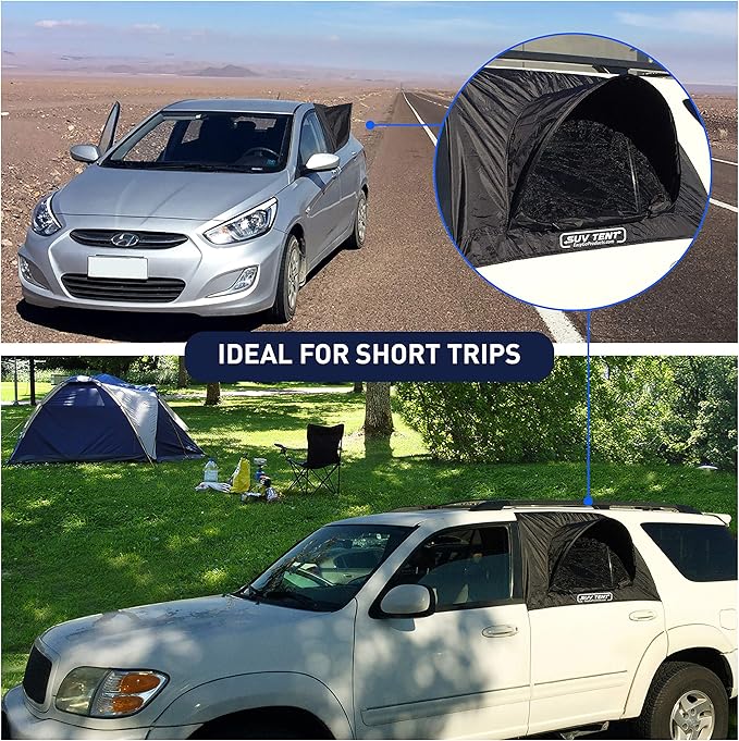SUV Tent Car Camping Tent Tent Works as Vent Bug Guard and Sun Screen Canopy - Great Car Camping Accessory
