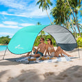 Sportneer Beach Tent Sun Shelter: UPF 50+ UV Protection Beach Canopy Tent Sun Shade for 2-3 Person Easy Set Up Canopy with 8 Wind Ropes and 12 Ground Stakes for Beach Size 96.5''x55.7''