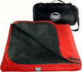 DOWN UNDER OUTDOORS Large Waterproof Windproof Extra Thick 350 GSM Quilted Fleece or Sherpa Stadium Blanket
