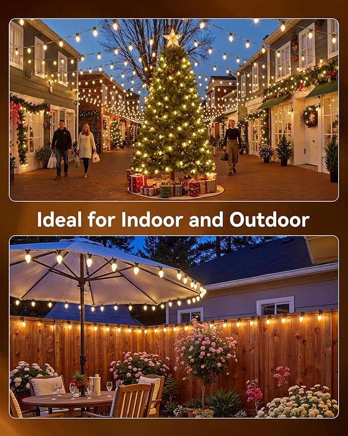 Brightown Commercial 250 FT C9 Christmas Light Sockets Set Spool C9 Christmas Stringer Bulk Reel C9 E17 Candelabra Base SPT-1 8-Awg Green Wire