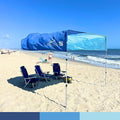 MillionShades® Beach Shade Canopy – Cozy 8 ft x 8 ft Wind-Propelled® Sun Shade for Beach with UPF 50+ 360° Views Quiet &amp Lightweight Design Easy Setup Tent - Windproof Beach Shelter