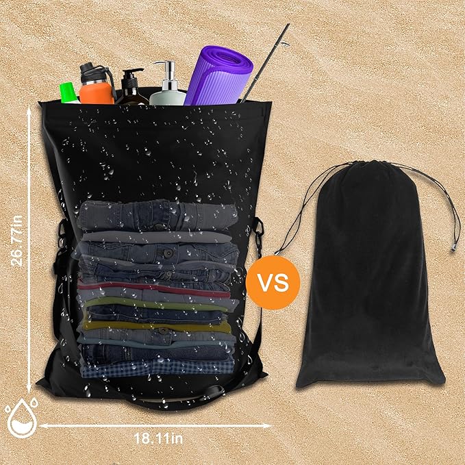 2-in-1 Sand Free Beach Blanket &amp Tent - 79x83 Waterproof Picnic Blanket with Inflatable Pillows No Pump Quick Inflation Fits 6-10 Seated/4-6 Reclined for Family Camping Travel Backyard