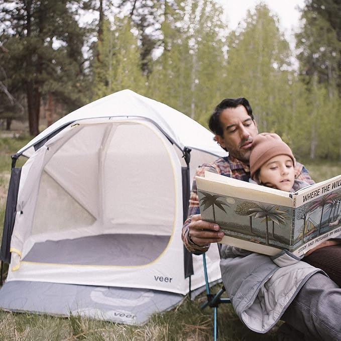 Veer Air Pad - Self-Inflating Padded Floor Cushion - Designed to Fit Securely Under Basecamp
