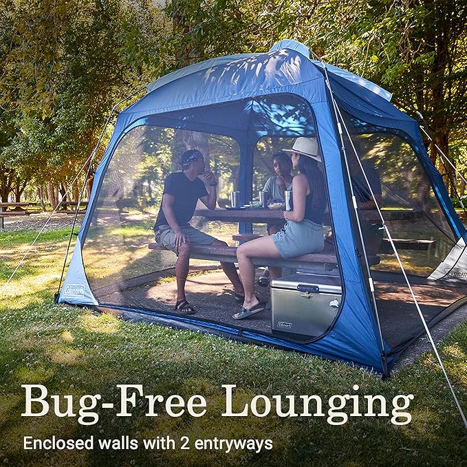 Coleman Skyshade Screen Dome Canopy Tent 8x8/10x10ft Portable Screen Shelter with Easy Setup for Bug-Free Lounging Great for Beach Yard Picnic Park Camping &amp More