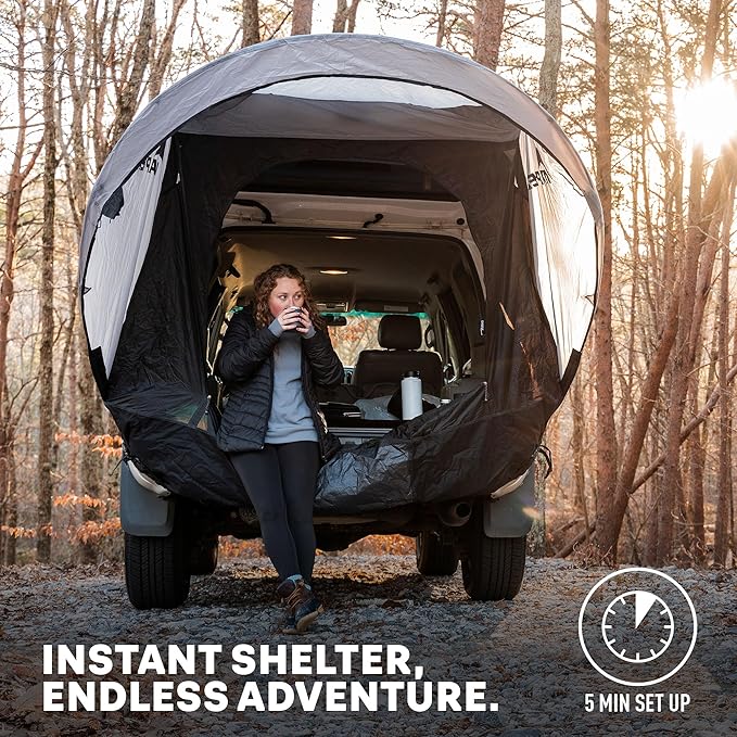 Napier Sportz Cove | SUV Tailgate Tent with Awning | Fits Small to Large SUVs | Easy 5-Minute Setup | Sun Protection &amp Privacy Shelter for Camping Tailgating Road Trips