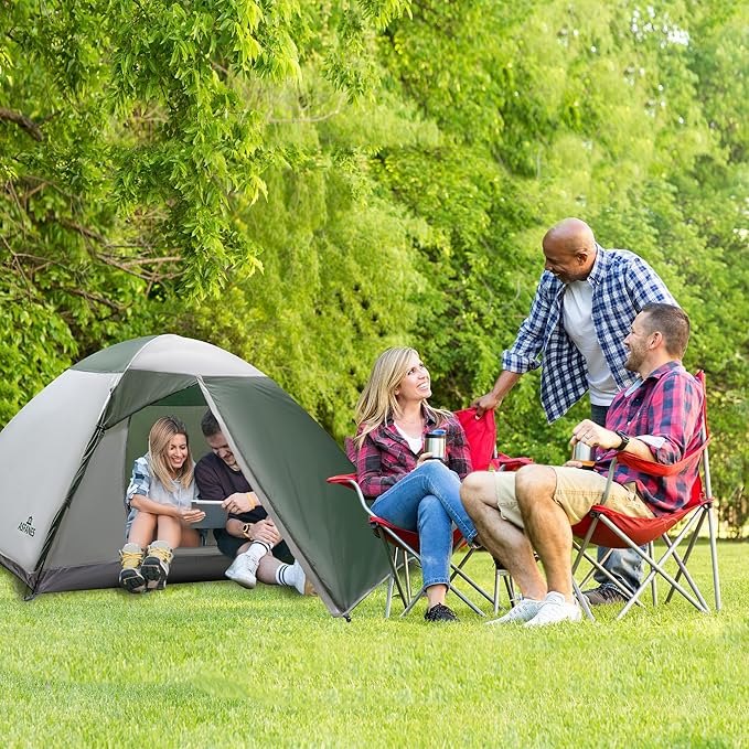 Screened Camping Tent 3-4 Person Waterproof Haven Tent Backpack Double Layer Shelter Easy Setup and Portable for Outdoor Picnic or Hiking.