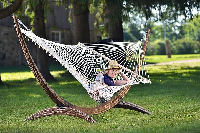 Vivere COT21 Cotton Rope Double Hammock