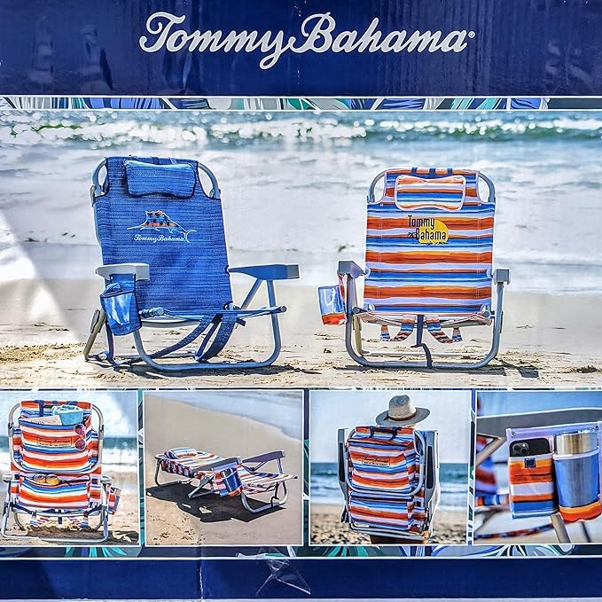 Tommy Bahama Backpack Beach ChairAluminum (Sailfish and Palms)