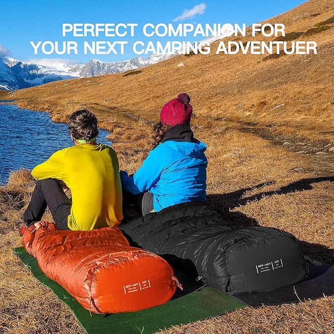 Bessport Mummy Sleeping Bag | 15-45 ℉ Extreme 3-4 Season Sleeping Bag for Adults Cold Weather– Warm and Washable for Hiking Traveling &amp Outdoor Activities