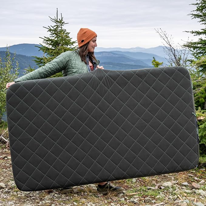 Exped LuxeMat Duo LW+ - Self Inflating Luxury Sleeping Mat 4” Foam Pad Pump Included