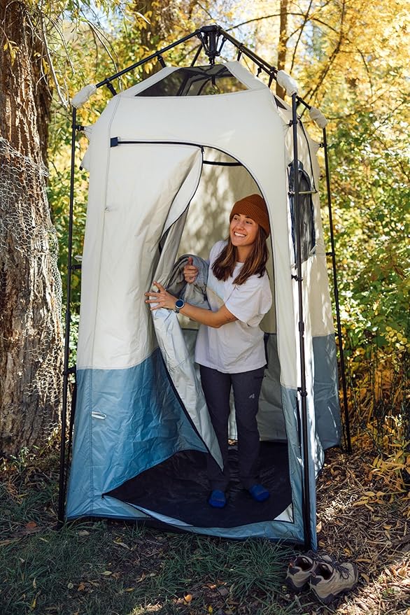 Caddis Rapid Privacy Shelter 1/2-Rooms Camping Shower &amp Portable Toilet Tent Privacy Tents for Camping Pop Up Tent for Showering Changing or Lavatories Portable Shower (by Caddis Sports Inc.