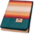 Chubbuck 100% Wool Blanket Camping (60 x 84) - Large Warm Blanket for Camping Emergency Outdoor Concerts and Home Use - Fire Retardant Soft and Warm Blankets for Winter (Turf)