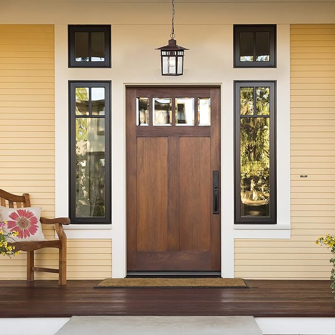 Nuvo Lighting 60/4955 Traditional One Light Hanging Lantern from Cove Neck collection in Bronze/Dark finish
