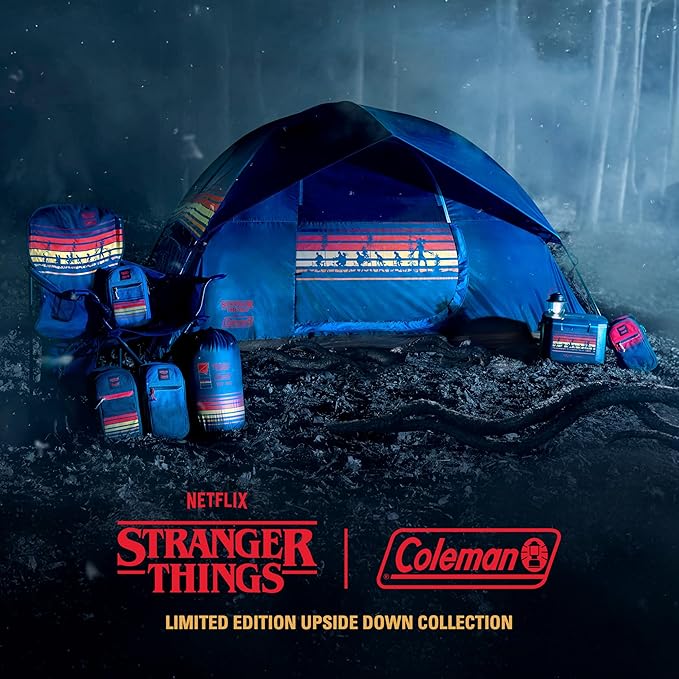 Coleman Stranger Things Outdoor Gear Collection Limited Edition Stranger Things &amp Coleman Upside Down Camping Assortment Cooler/Chair/Tent/Sleeping Bag