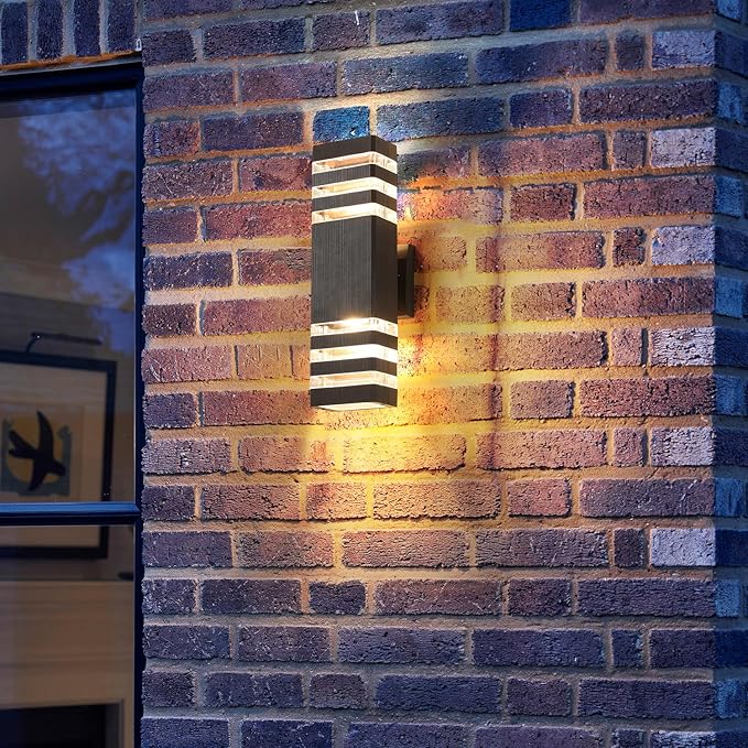 1PCS Outdoor Light Fixture Outdoor Wall Lights Outside Lights for House Exterior Wall Lighting Outside Garage Lights Wall Mount 3000K IP65 Waterproof Warm White