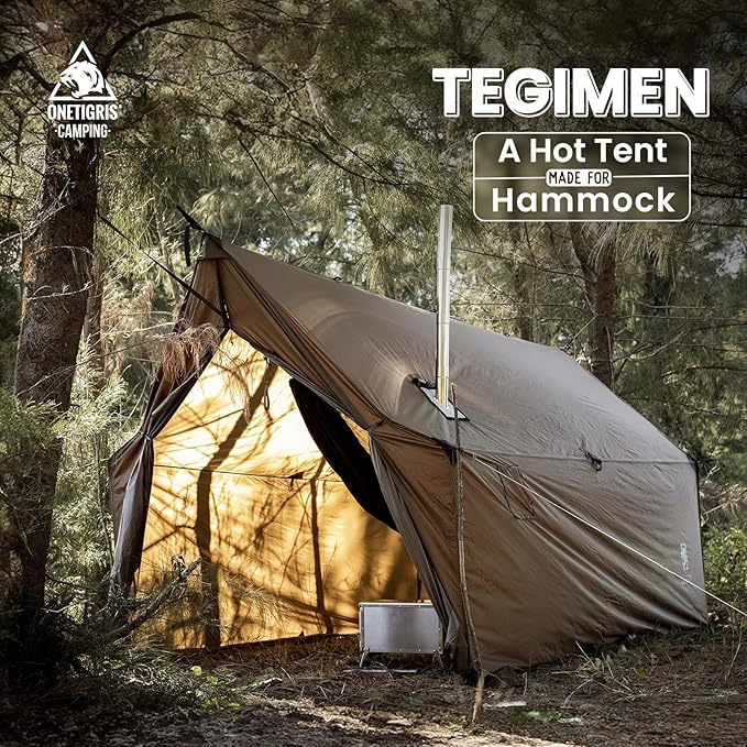OneTigris TEGIMEN Hammock Hot Tent + OneTigris SWIFLY Camping Table