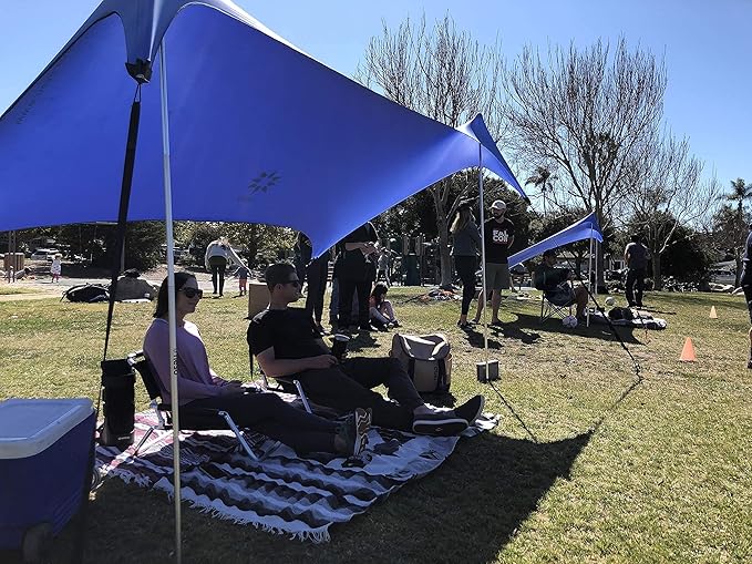 Neso Sidelines Grande Sports Tent - Lightweight and Portable Sun Shelter and Shade Tent for Outdoor Activities - Patented Reinforced Corners - UPF 50+ Sun Protection - 7ft Tall 11 x 4.5 ft