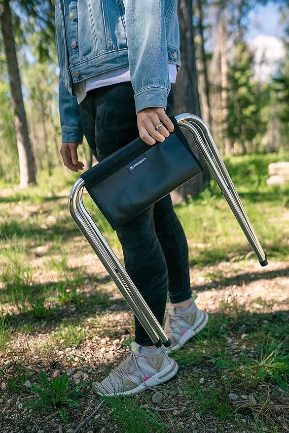 Stansport Folding Camp Stool (G-613-S) 15.7 L x 12.8 W x 15 H