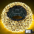 750 LED 240FT Christmas String Lights Outdoor with 12 Lighting Modes Green Wire Christmas Lights with Timer &amp Dimmable Waterproof Plug in Fairy Lights for Room Party Home Patio Xmas Warm White